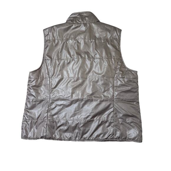 ORVIS Women's Quilted Puffer Vest size Large 14/16, Tan with a bit of shimmer - Picture 2 of 5